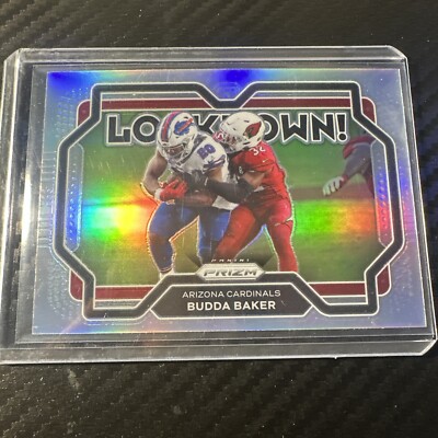 2021 Budda Baker  Prizm Football Lockdown Insert Silver