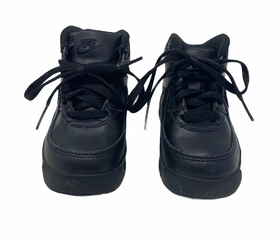 Nike Little Air Max 90 TD Sneaker Boot Shoes Black (317217-004) Toddler Size 5c - Image 2 of 4