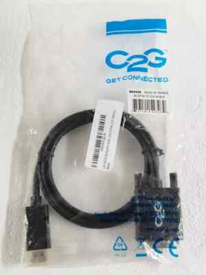 6ft DisplayPort  Male to Single Link DVI-D Male Adapter Cable - Black
