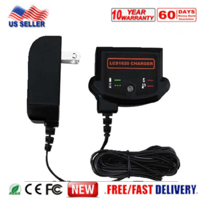 20V Charger LCS1620 For BLACK & DECKER LBXR20 20Volt MAX Lithium Battery LCS1620