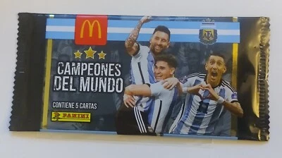 Argentina 2024 Panini McDonalds Campeones del Mundo Trading Card Pack