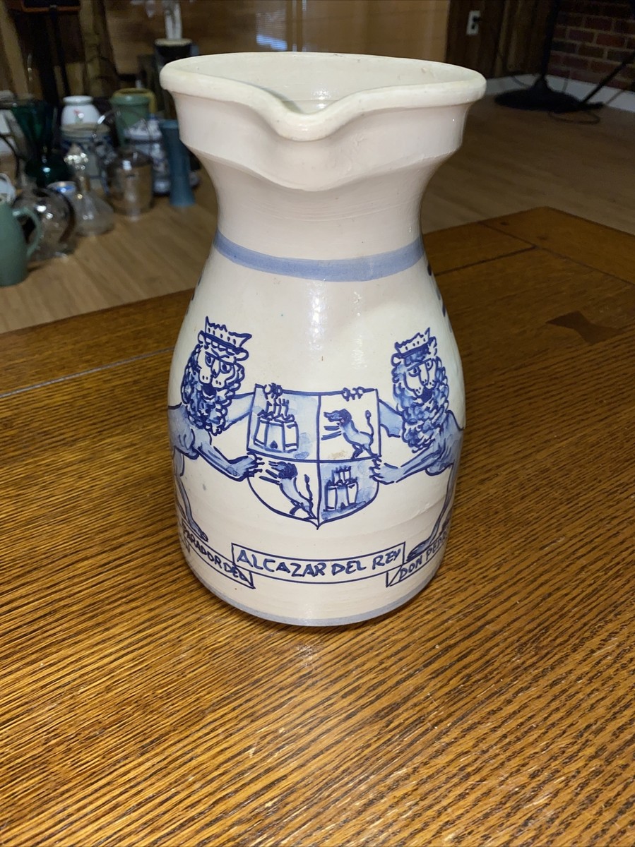 Vintage Spanish Sangria Pitcher Alcazar del Rey don Pedro Hotel Vintage Spanish Sangria Pitcher Alcazar del Rey don Pedro Hotel