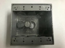 BOX OF 12 Hubbell 5345-0 Two Gang 5-3/4-Inch Outlets Weatherproof Box