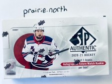 2020-21 Upper Deck SP Authentic Hockey Hobby Box - Factory Sealed