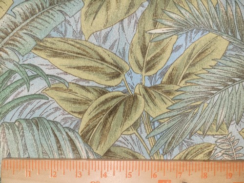 Bahamian Breeze in Surf BTY Tommy Bahama Outdoor 100% Polyester 54" Wide Leaf - Picture 2 of 3