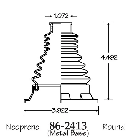 Bota de eje CV interior y exterior para conductor VOLKSWAGEN Corrado 1,8 L 1992 Foto 2 de 3