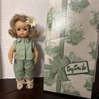 Vintage 1950s Tiny Terri Lee Walker 10" Doll in Tagged Green Summer Pant/Shirt