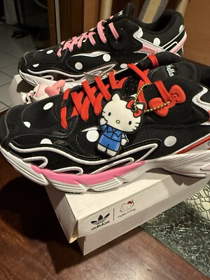 NEW ADIDAS ORIGINALS X HELLO KITTY ASTIR BLACK WOMEN'S SIZE 9