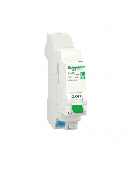 Disjoncteur Schneider Resi9 XE 2A pour protéger la VMC et la domotique