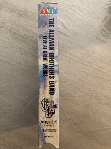 The Allman Brothers Live At Great Woods VHS 1992 SMV 19V-491146 Tested - Picture 4 of 7