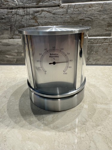 Movado Four Sided Rotating Desk Clock w/Thermometer/Humidity/Photo Holder - Picture 2 of 5