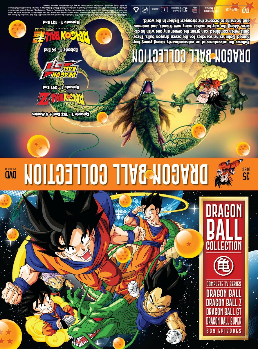 DVD DRAGON BALL COMPLETE COLLECTION (DB + DBZ + DB GT + DB Super 