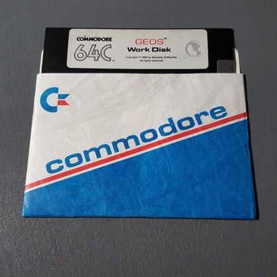 RARE* Geos Work Disk Vintage Commodore 64 Original Floppy Disk ...