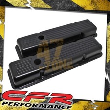 Black Ball Milled Valve Covers Sbc Chevy 283 305 327 350 400 Short Baffled Pair