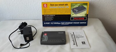Compex Systems PS 2208B 8 Port Ethernet Switch 10/100 mit Netzteil in OVP