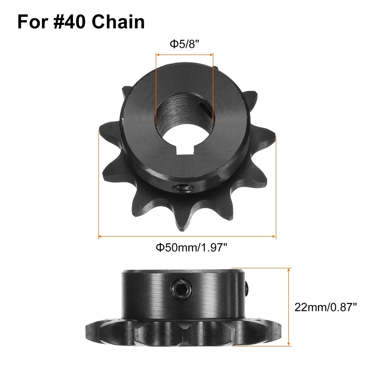 41 Roller Chain #40 Roller Chain Sprocket - 11 Tooth, 7/8
