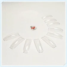 Lamour Nail Tips Crystal Clear - 500ct/bag - (CHOOSE FROM SIZE 0-10) *
