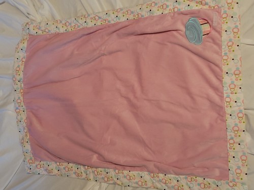 Trend Lab Pink Cupcake polka dot plush baby Euc Blanket Lush - Picture 2 of 3