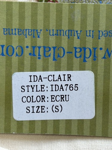 Beh... Ida-Clair Maglione Donna Scollo Scoop Tunica in Crema - Taglia S - Nuovo con etichette - Foto 5 di 6