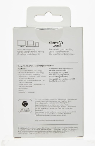 Logitech Pebble Mouse 2 M350s schlanke kabellose Bluetooth-Maus, mobil, leicht, - Bild 3 von 10