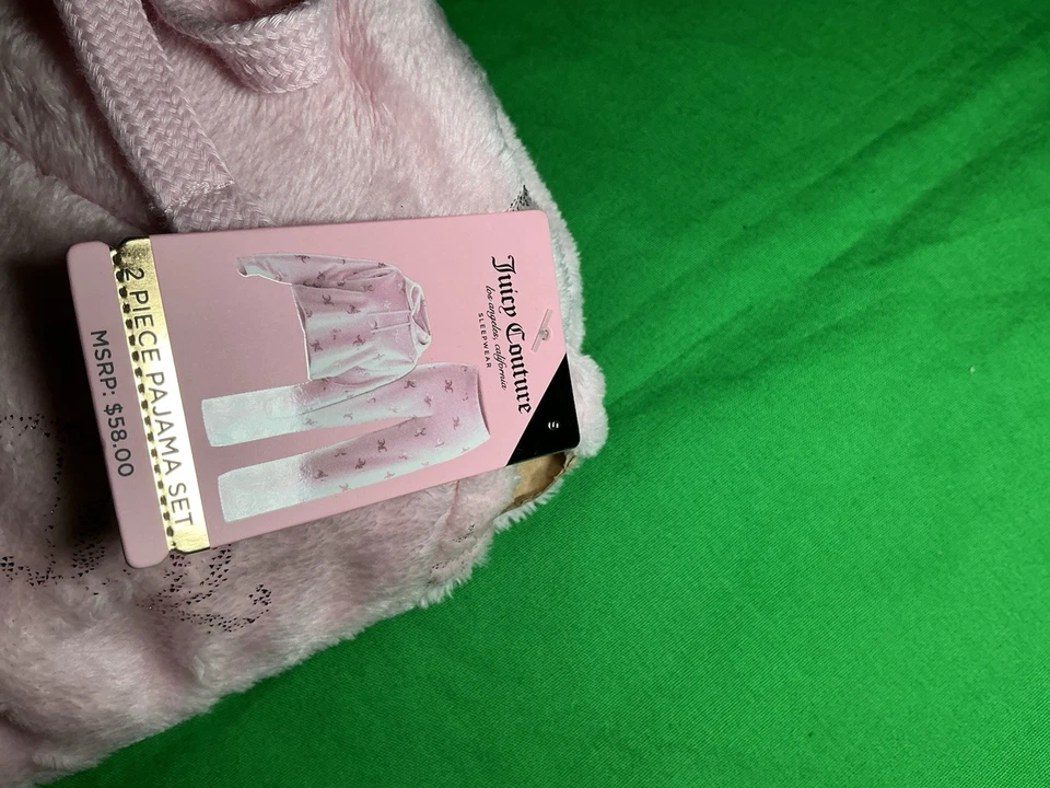 Juicy Couture 2 Piece Pajama Set - JC3245C- Size: Small - Image 2 of 4