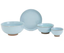Infuse Nesting 4 Pc. Nested Bowl Set, Service for 1 - Light Blue