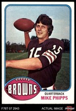 1976 Topps #346 Mike Phipps Browns-FB Purdue 6.5 - EX/MT+