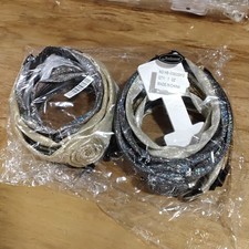 Princess Glitter Flower Headbands Sliver Black And Gold 12 Ct NOS