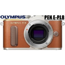 Olympus PEN E-PL8 Brown Mirrorless Camera Used Tested From Japan