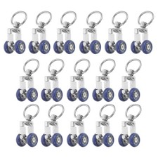 Heavy Duty Curtain Track Rollers 16Pcs Smooth Silent Sliding Rail Pulleys