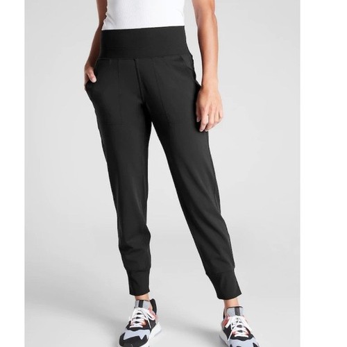 Athleta Venice Jogginghose Sculptek schwarz Athleisure Laufen Damen Small Petite