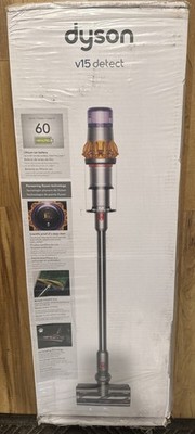 Dyson V15 Detect Cordless Stick Vacuum Cleaner - Yellow/Nickel 