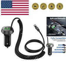 Radar Detector Power Cord with Dual USB Charger Ports - Replacement Power Ada...