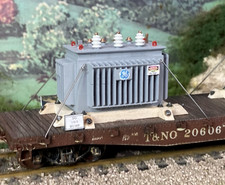 2 Medium Power Transformer Railcar/Flatcar Load 1:87th - H.O. Scale 