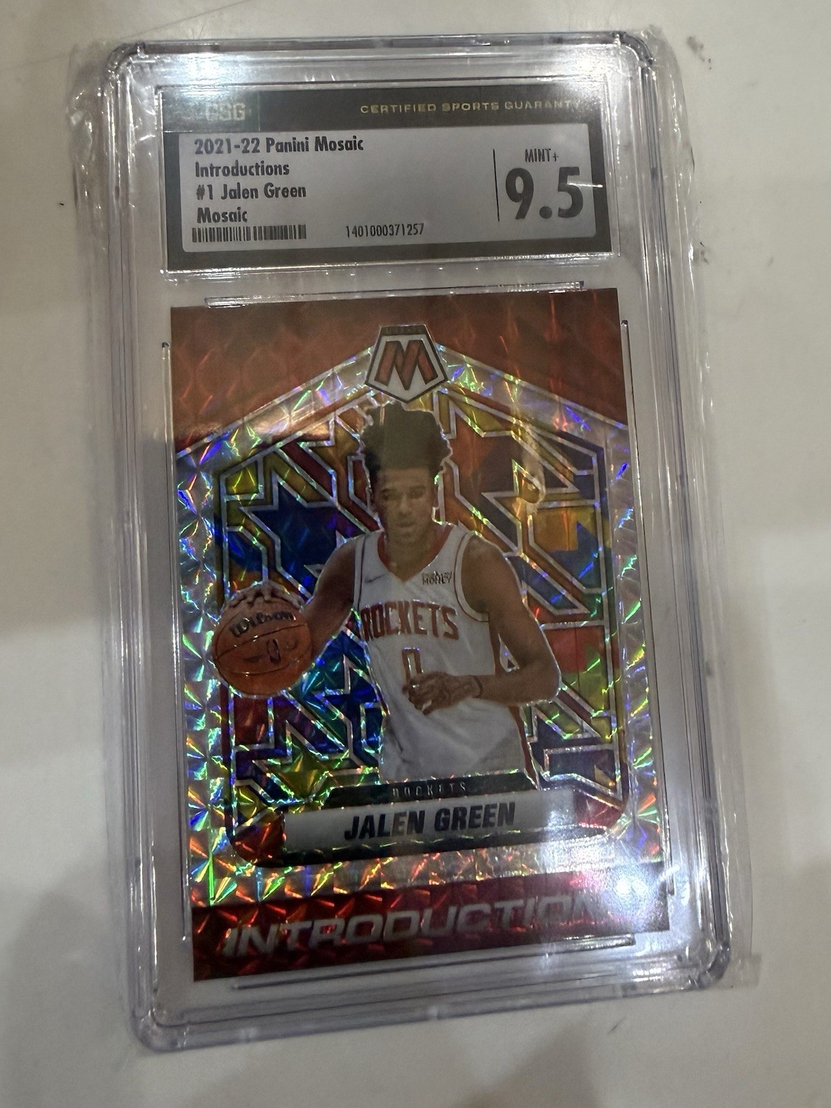 2021-22 Panini Mosaic - Introductions Jalen Green #1 (RC)