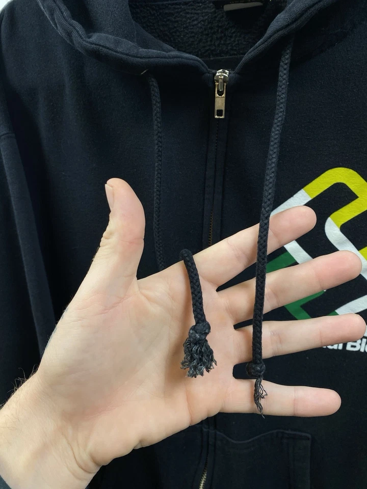 Sudadera con Capucha Vintage Y2K Mezcla Especial Para Hombre Grande Negra Snowboard Rasta Logo Burton Foto 4 de 4