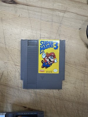 Super Mario Bros 3 - LEFT Bros Rare Print (NES) - Clean Tested Working Authentic