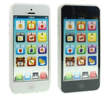 2pcs Black and White Yphone Toy Play Music Cell Mobile Learning English Educa...