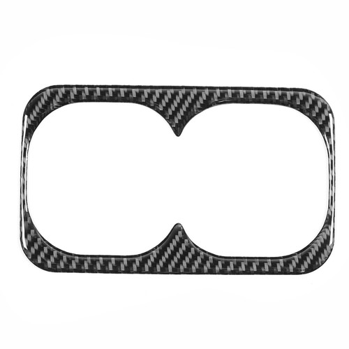 Rear Cup Holder Trim Armrest Bottle Storage Carbon Fiber Cover Fits For Lanc REL - Picture 9 of 14