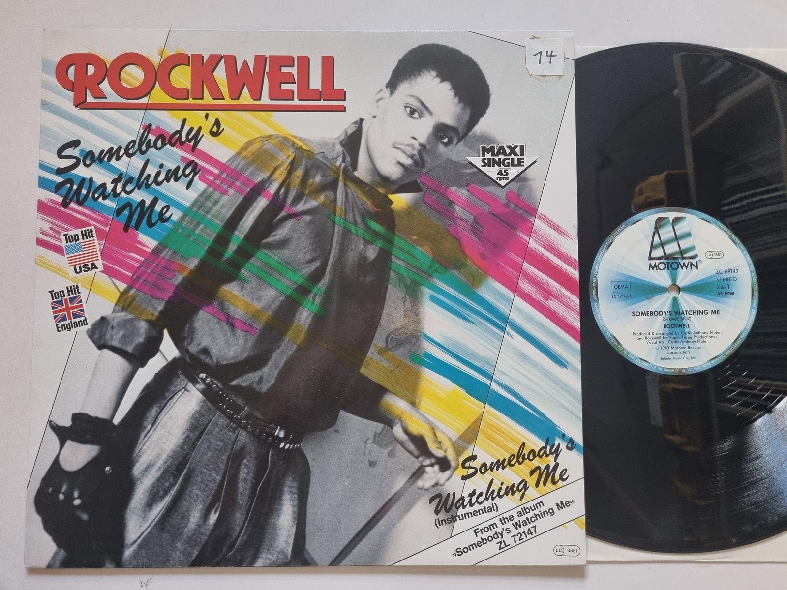 Rockwell - Somebody's Watching Me 12'' Vinyl Maxi/ MICHAEL JACKSON CHORUS