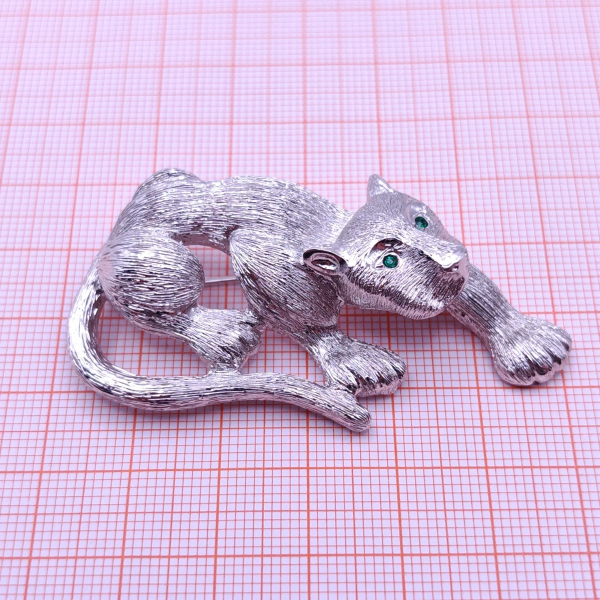 ⭐ Pierre Lang Brosche Anstecknadel Stecker Pin Anhänger Perle Stein Silber 015 ⭐