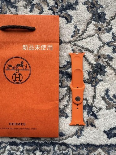 Bracelet Apple Watch orange HERMES élégant et durable accessoire authentique pour Apple Watch