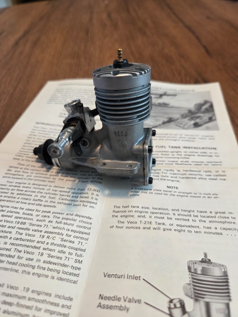 k&b veco .19 r/c series 71 nitro engine | eBay