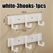 Household Wall Coat Rack Black Hooks for Hangging Clothes Towel Hanger Bathroom