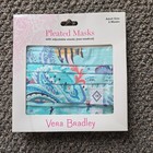 Vera Bradley Pleated Face Masks 2-Pack Adjustable Elastic Paisley Wave Blue — photo 1