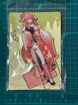 Genshin Impact Yae Miko Acrylic Stand Hoyo Fair Anime Figure Display Collectible