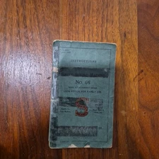 Vintage SINGER Electric Sewing Machine Manual 66  Instruction Book Booklet 1923