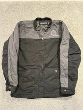 Dri Duck Canvas Mens 2XLT Two Tone Work Jacket Coat Quilt Lined Company Logo *