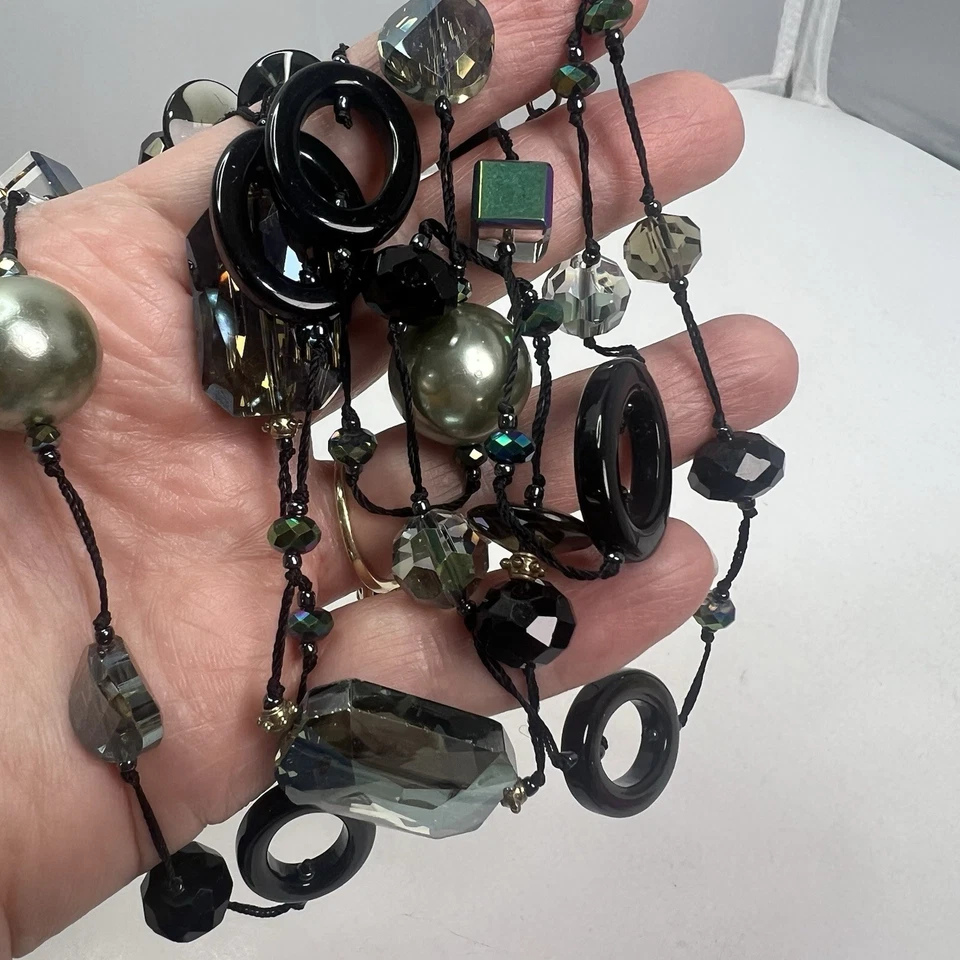 Красивый премьер дизайны изумруд остров длинный мульти форма станции ожерелье - Изображение 4 из 4