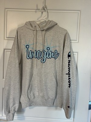 Champion Imagine Graphic Gray Pullover Hoodie Men's Size S